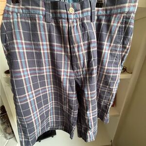 Ralph Lauren Men's Plaid Shorts - Blue and Red
